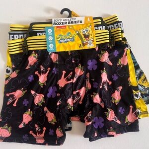 Nickelodeon SpongeBob SquarePants Boys' Boxer Briefs 3 - Black and Yellow